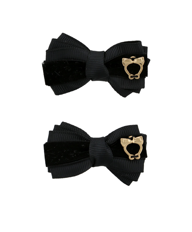 Baby Bow Clips Small – Black