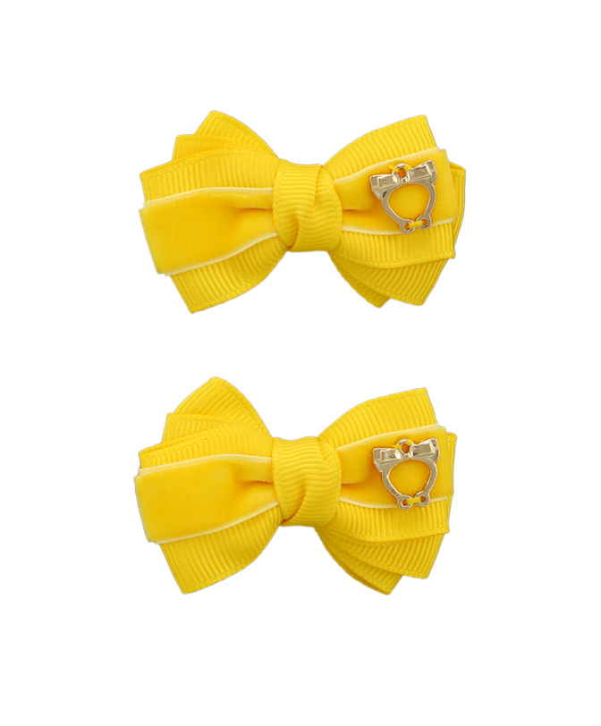 Baby Bow Clips Small – Maize