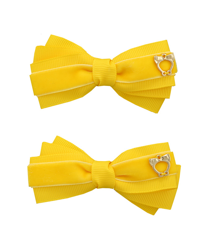 Baby Bow Clips Large – Maize