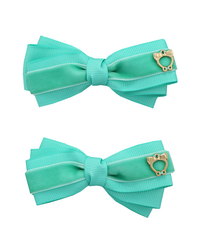 Baby Bow Clips Large – Tropic