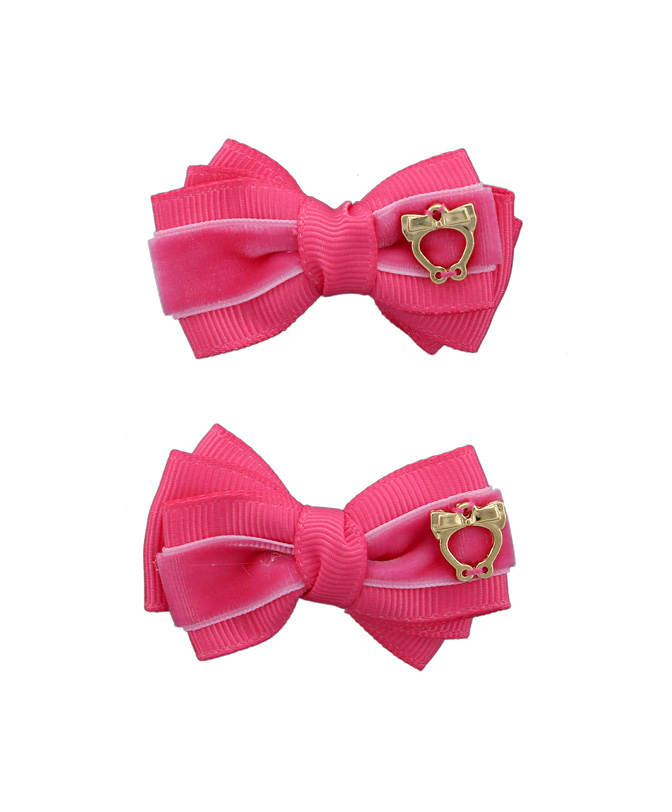 Baby Bow Clips Small – Virtual Pink