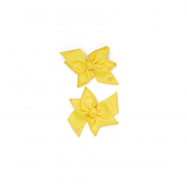 Blake Bow Clips 6cm – Daffodil