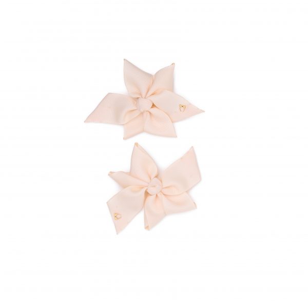 Blake Bow Clips 6cm – Nude Pink