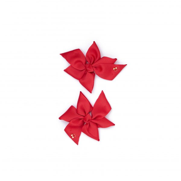 Blake Bow Clips 6cm – Red